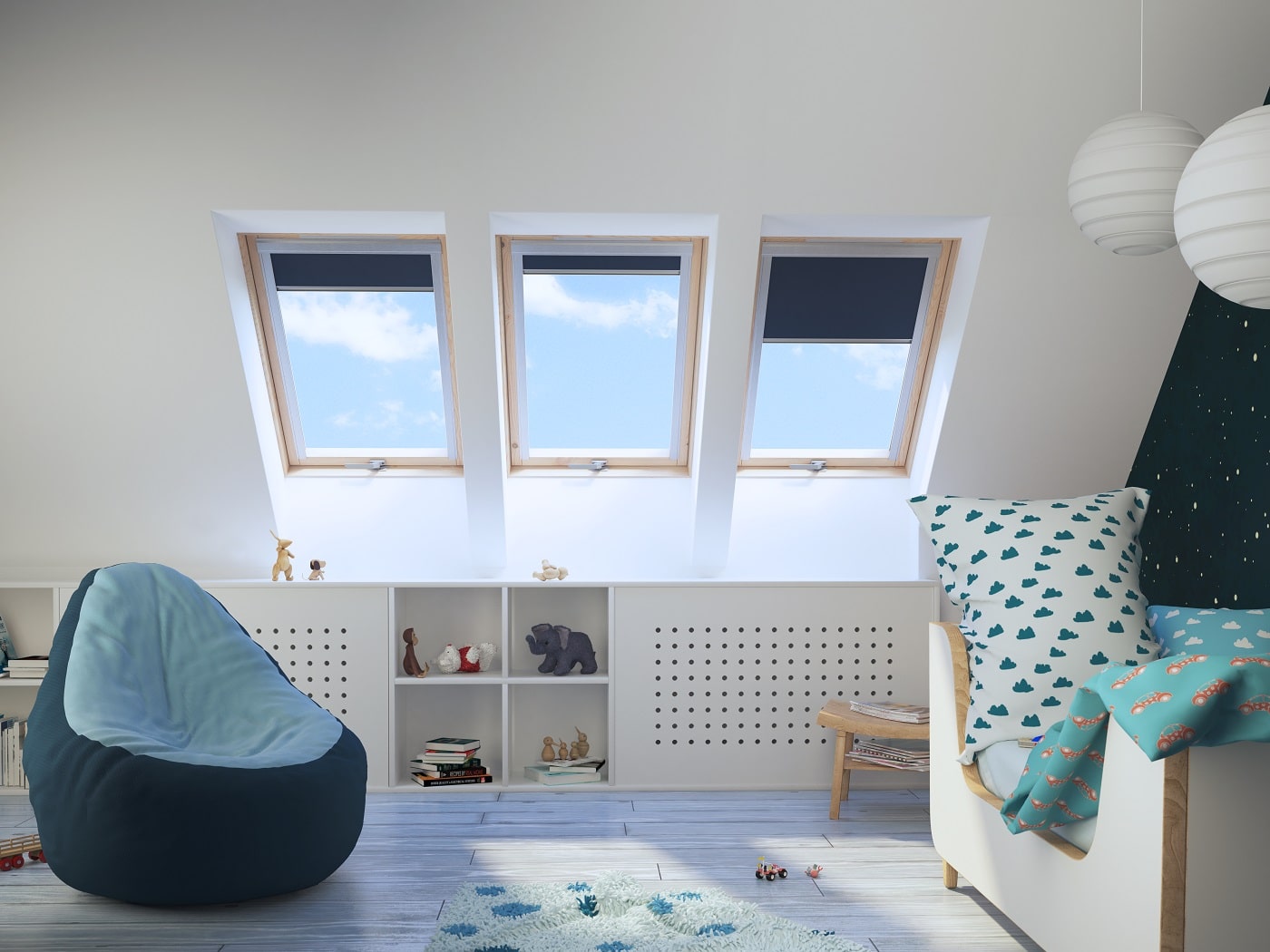 energooszczędne okna dachowe do pokoju dla dziecka